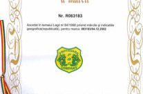 Certificat de inregistrare a marcii