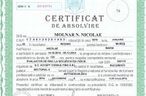 Certificat ERSF Molnar Nicolae