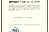 Certificat “Firma de Incredere” 2016 – PGC