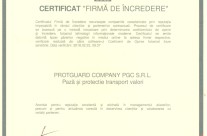 Certificat firma de incredere 2018