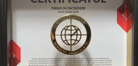 Certificatul Firmă de Încredere – Elide Gold 2020